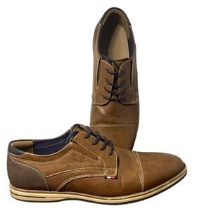 Tommy‎ Hilfiger Men's Urban Oxford Shoes Brown Leather Sz 11.5M W/original Box